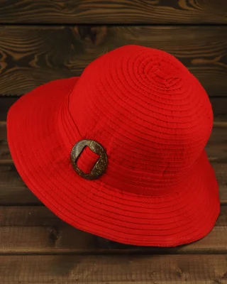 Шляпа-панама женская FIJI29, 50293 красная
