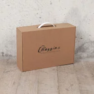 Подарочный короб с ручкой и фирменным логотипом, 35х25х10см