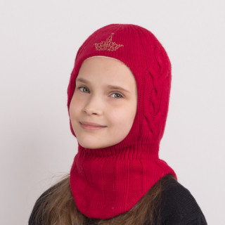Шапка-шлем детская Flioraj, 508-КОР красная